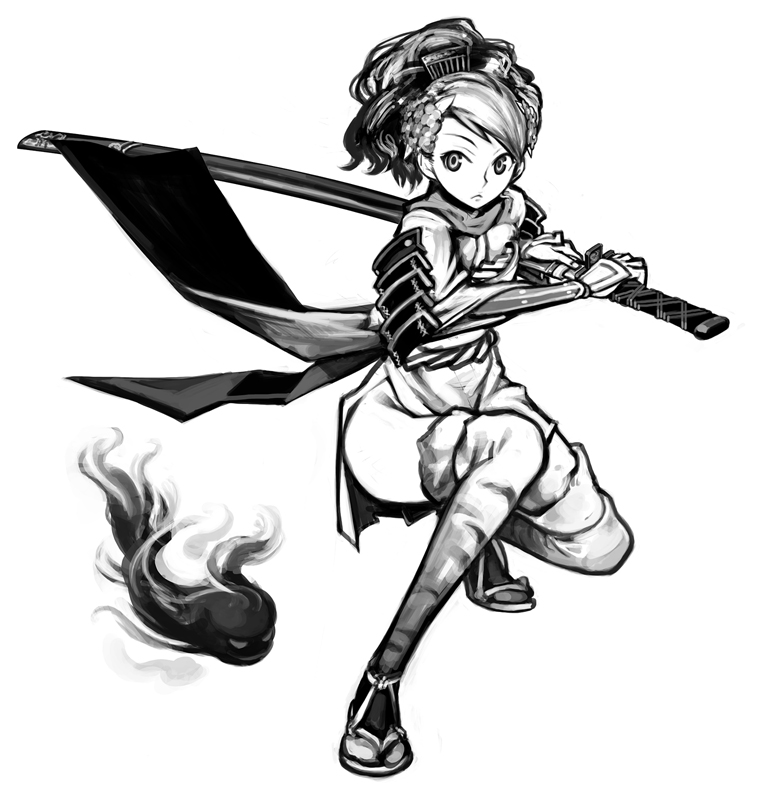 аниме девушка с мечём / oboro muramasa
